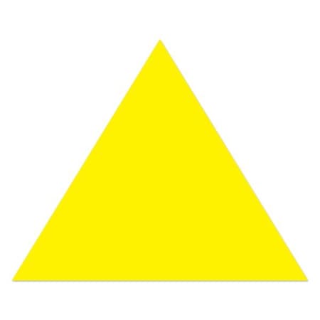 Ergomat 7in DuraStripe Supreme Arrow Head DuraStripe Yellow, 50PK DSV-ARROWHEAD-7-Y-KIT